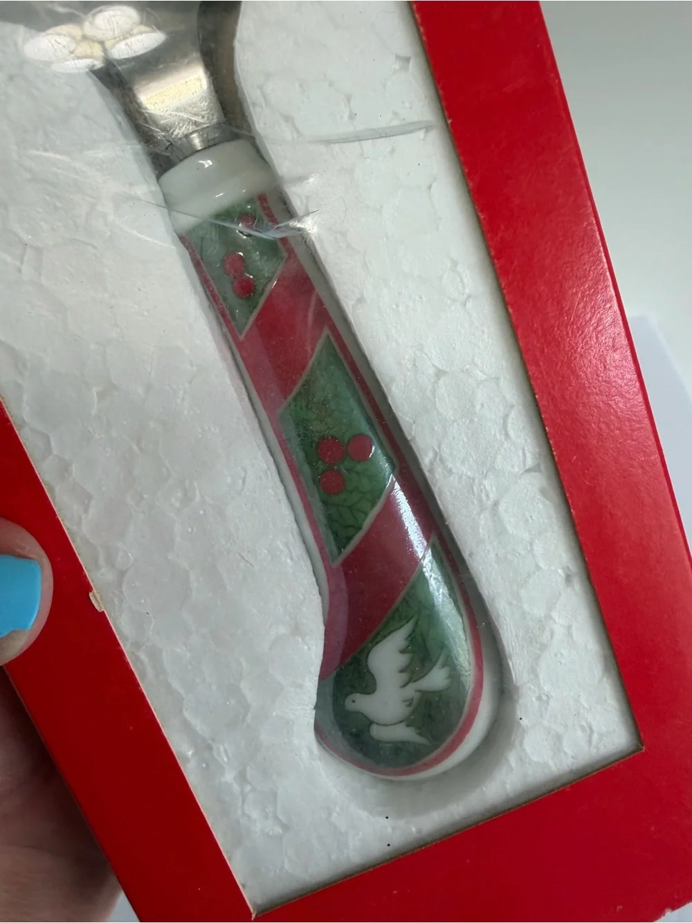 NIB Vintage Georges Briard Christmas Pie Cake Server
